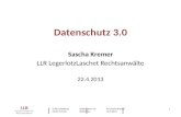 Datenschutz 3.0 - ELSA Heidelberg, 22.4.2013