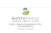 bettervest - die erste Crowdfunding - Plattform für Energieeffizienz