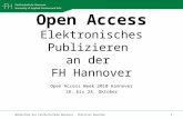Open Access - Elektronisches Publizieren an der FH Hannover