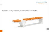Präsentation Facebook Spendenaktion Vote'n'Help