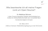 Wie beantworte ich all meine Fragen rund um Open Source?