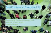 Prof. Dr. Joachim Niemeier: "Best Practices im Enterprise 2.0"