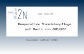 Kooperative Normdatenpflege auf Basis von GND/RDF