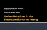 Online-Relations in der Einzelsportlervermarktung
