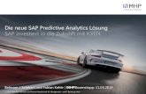 Die neue SAP Predictive Analytics Lösung