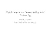 Erfahrungen mit Screencasting und Podcasting