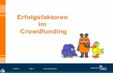 Erfolgsfaktoren im Crowdfunding (Team 4)