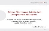 Martin Denison Normung - Meine Geschichte