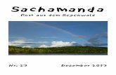 Sachamanda Post aus dem Regenwald 2013, Ahuano, Tena, Napo, Equator