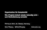 Organisation für Komplexität - Keynote von Niels Pfläging beim PM Forum 2014 der GPM (Nürnberg/D)