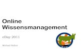 Online Wissensmanagement - eDay 2011