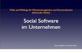 Social Software Im Unternehmen