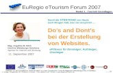 Euregio etourism forum Wissenswertes zum eigenen Internetauftritt Final