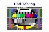 Perl Testing