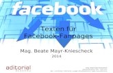 Texten für Facebook Fanpages