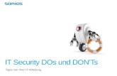 IT Security DOs und DON’Ts (German)