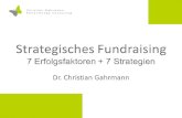 Strategisches Fundraising - 7 Erfolgsfaktoren und 7 Erfolgsstrategien