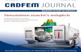 CADFEM Journal: Simulation macht's möglich