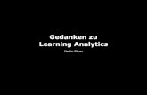 Gedanken zu Learning Analytics