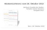 Präsentation Jahrbuch Qualität der Medien, 2012