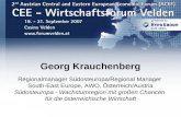 2007. Georg Krauchenberg. Südosteuropa -Wachstumregion mit großen Chancen für die österreichische Wirtschaft. CEE-Wirtschaftsforum 2007. Forum Velden.