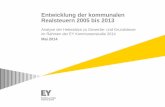 EY: Analyse der kommunalen Realsteuern (Gewerbesteuer, Grundsteuer) - Entwicklung 2005 - 2013