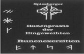 Karl Spiesberger - Runenpraxis der Eingeweihten - Runenexerzitien (1982)