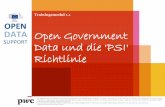 Die PSI-Richtline und offene Regierungsdaten