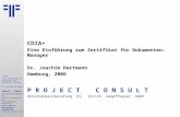 [DE] CDIA+ Certified Document Imaging Architech | Einführung zum Zertifizierungskurs | PROJECT CONSULT