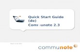 Communote - Quick Start Guide DE