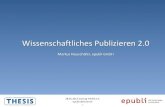 Wissenschaftliches Publizieren 2.0 (Workshop in Hamburg am 28.05.2013)
