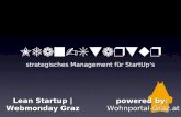 Lean startup | Webmonday Graz