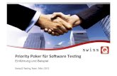 Einführung ins Priority Poker für Software Testing (Deutsch)