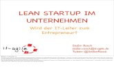 Lean Startup im Unternehmen - der IT-Leiter als Entrepreneur?