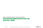 Krisenkommunikation im Social Web - Vorlesung BAW