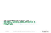 Social Media Relations & Kultur - Vorlesung BAW
