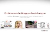 Professionelle Blogger-Beziehungen (9. Agenturgipfel)