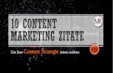 10 content marketing Zitate