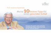10 Wenatex Schlaftipps von Prof. Hademar Bankhofer
