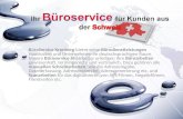 BüroService Konberg für Kunden aus der Schweiz