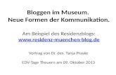 Bloggen im Museum  slideshare