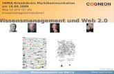 Cogneon Praesentation Wissensmanagement und Web 2 0 in der Investitionsgueterindustrie