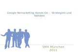 Google Adwords Remarketing - SMX München 2011