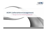 HCM Lieferantenmanagement