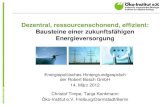 Dezentral, ressourcenschonend, effizient: Bausteine einer zukunftsfähigen Energieversorgung
