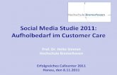 Social Media Studie 2011: Aufholbedarf im Customer Care