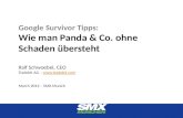 Google Survivor - Panda updates and more