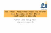 Die freie Programmiersprache Python