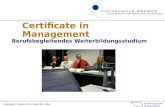 Certificate in Management / Hochschule Bremen