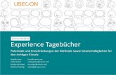 Experience Tagebücher (@German UPA 2013)
